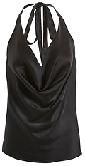 Satin Cowl Neck Top