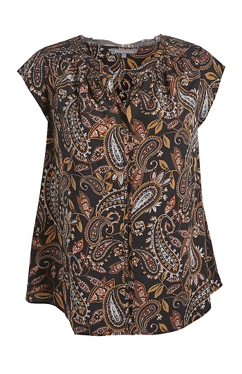 Daniel Rainn Short Sleeve Print Top Slide 1