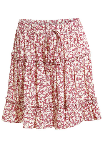 Flower Printed Skirt Slide 1