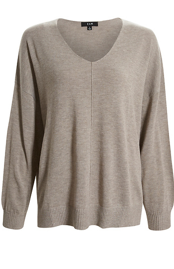 Ribbed Contrast Pullover Slide 1