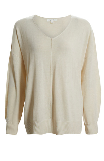 Ribbed Contrast Pullover Slide 1