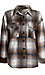 Curved Hem Plaid Shacket Thumb 1