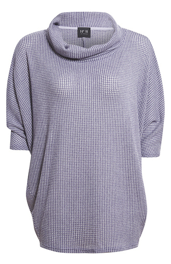 Cowl Neck Dolman Sleeve Top Slide 1