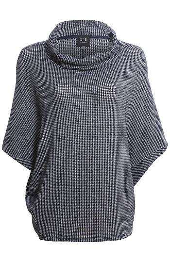 Cowl Neck Dolman Sleeve Top Slide 1