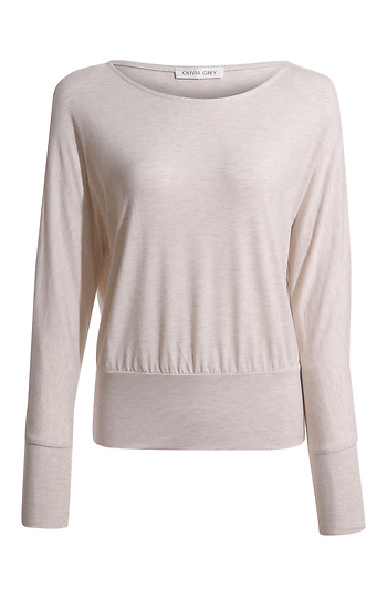 Banded Long Sleeve Top Slide 1