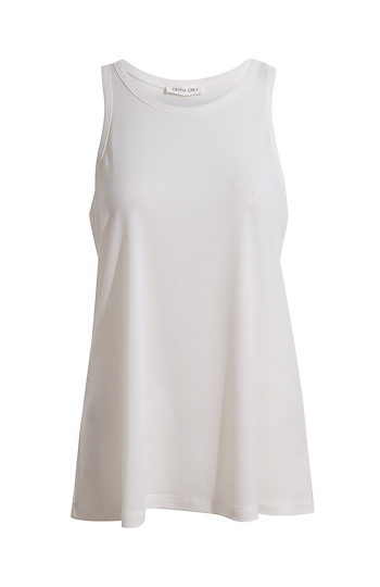 Round Neck Sleeveless Top Slide 1