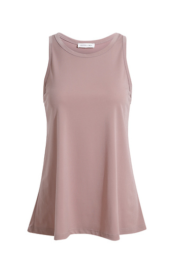 Round Neck Sleeveless Top Slide 1