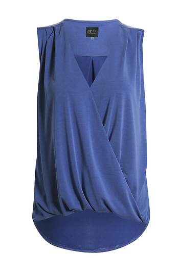 Sleeveless Surplice Top Slide 1