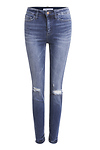 Distressed Ankle Denim