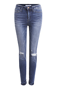 Distressed Ankle Denim