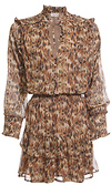 Cheetah Print Button Up Mini Dress