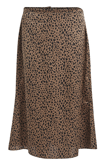 Animal Print Midi Skirt Slide 1