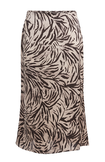Animal Print Midi Skirt Slide 1