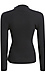 Long Sleeve Ribbed Mock Neck Thumb 2