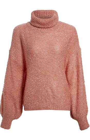 Turtleneck Textured Sweater Slide 1