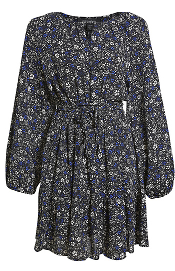Long Sleeve Floral Print Dress Slide 1