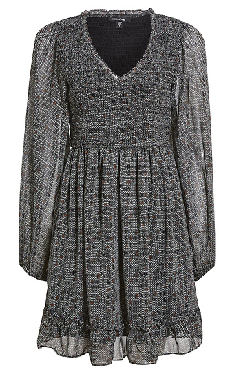 Long Sleeve Smocked Dress Slide 1