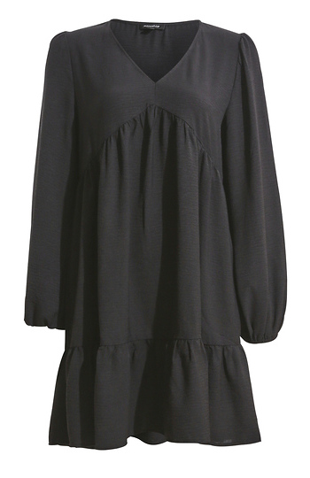 Long Bishop Sleeve Mini Dress Slide 1