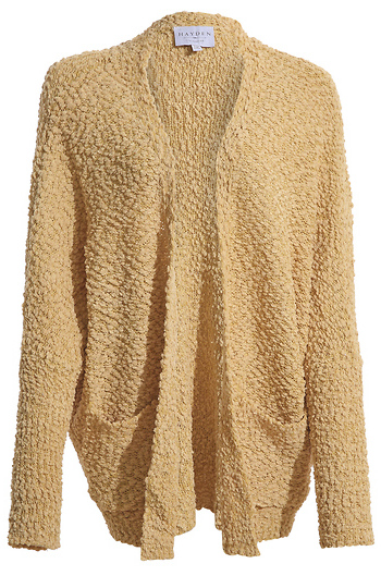 Textured Dolman Sleeve Cardigan Sweater Slide 1