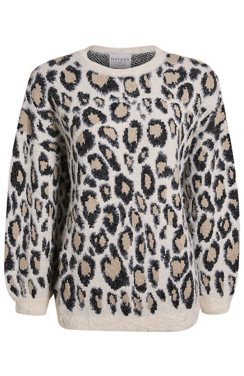 Leopard Pull Over Sweater Slide 1