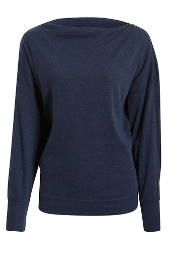 Ribbed Side-Zip Knit Top Slide 1
