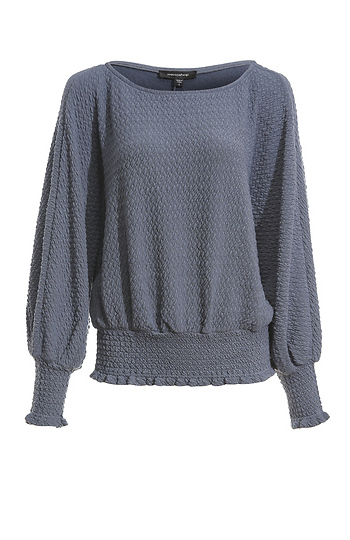 Textured Long Sleeve Top Slide 1