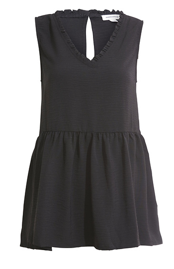 V-Neck Baby Doll Blouse Slide 1