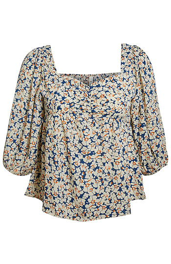 Floral Sweet Heart Blouse Slide 1