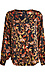Floral Print Button Up Blouse Thumb 1