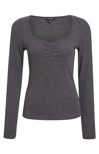 Long Sleeve Knit Top Slide 1