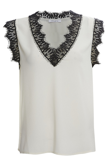 Lace Trim Detailed Top Slide 1