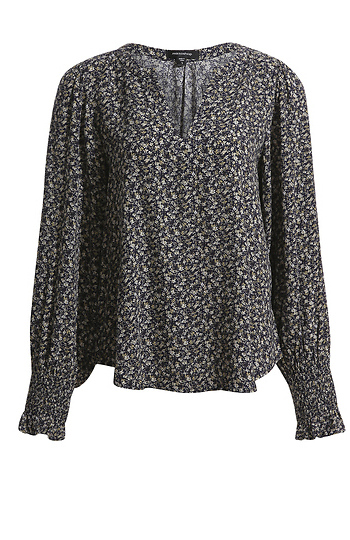 Floral Print Long Sleeve Blouse Slide 1