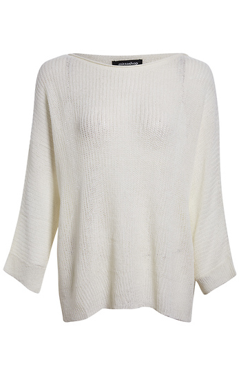 Loose Knit Dolman Sleeve Top Slide 1