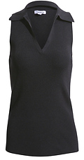 Sleeveless Polo Tank Top