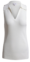 Sleeveless Polo Tank Top