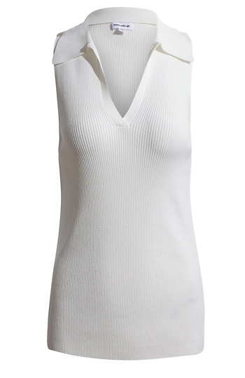 Sleeveless Polo Tank Top Slide 1