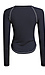 Long Sleeve Ribbed Contrast Top Thumb 2
