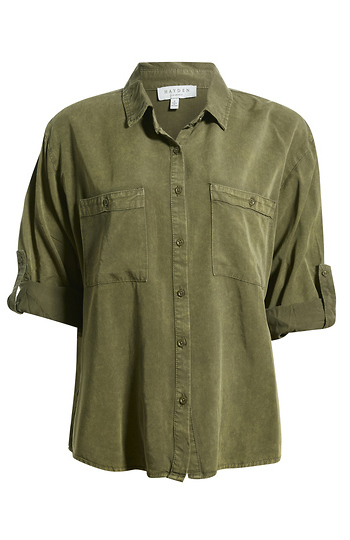 Dyed Button Up Shirt Slide 1