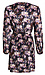 Floral Velvet Wrap Mini Dress Thumb 2
