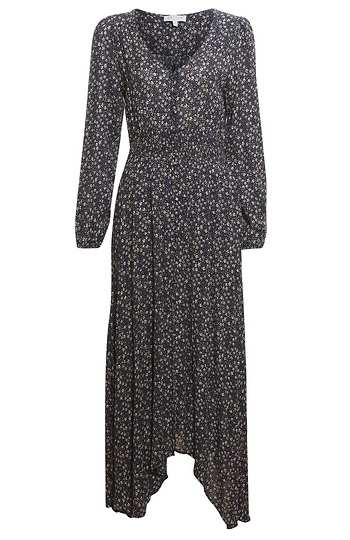 Floral Long Sleeve Maxi Dress Slide 1