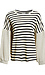 Contrast Stripe Sleeve Knit Top Thumb 1