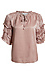 Pleated Sleeve Ruffled Top Thumb 1