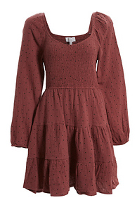 Polka Dot Sweetheart Neckline Dress Slide 1