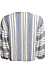 Striped 3/4 Sleeve Tie Front Top Thumb 2