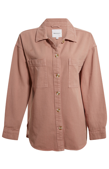 Thread & Supply Denim Shacket Slide 1