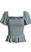 Smocked Peplum Top Thumb 1