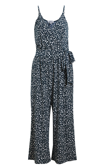 Surplice Jumpsuit with Self Tie Slide 1