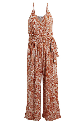 Floral Print Sleeveless Jumpsuit Slide 1