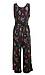 Surplice Cropped Floral Jumpsuit Thumb 2