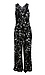 Surplice Cropped Floral Jumpsuit Thumb 1